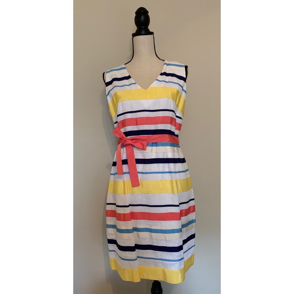 Derhy “Danse” Grosgrain Striped Dress
